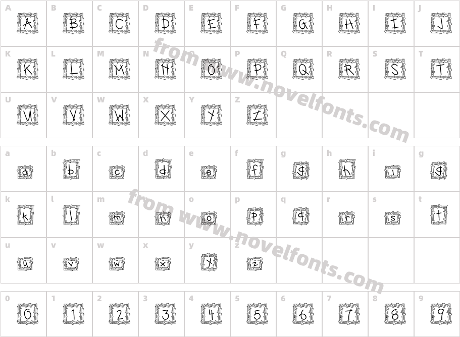 CK Take a HikeCharacter Map