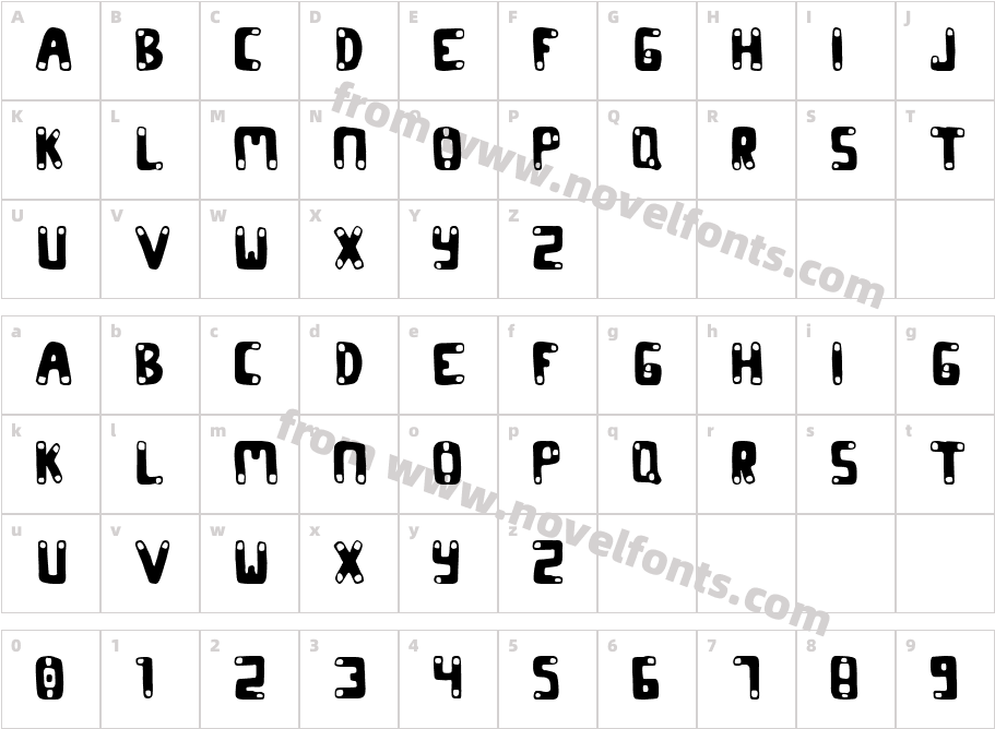 CODONCharacter Map