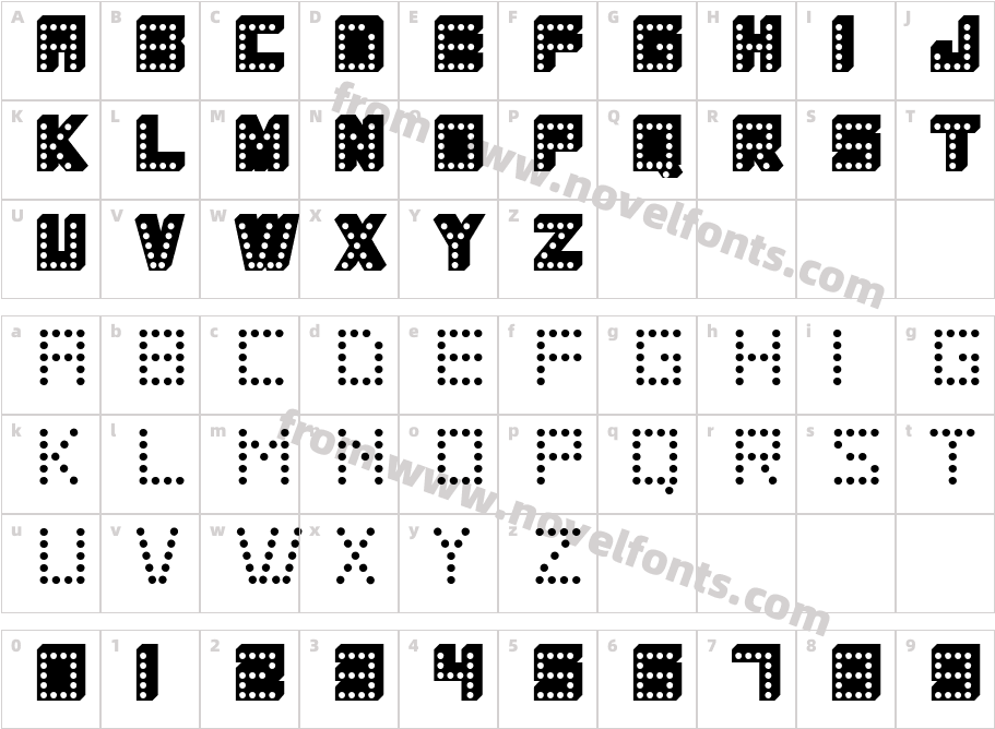 COLOSCOBIKCharacter Map