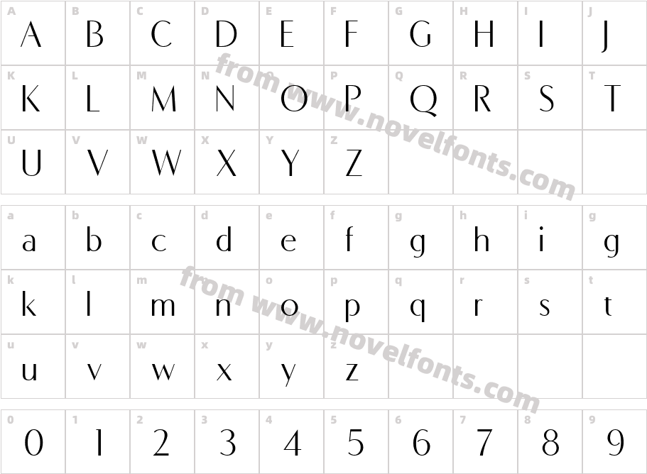 COM4t Fine RegularCharacter Map