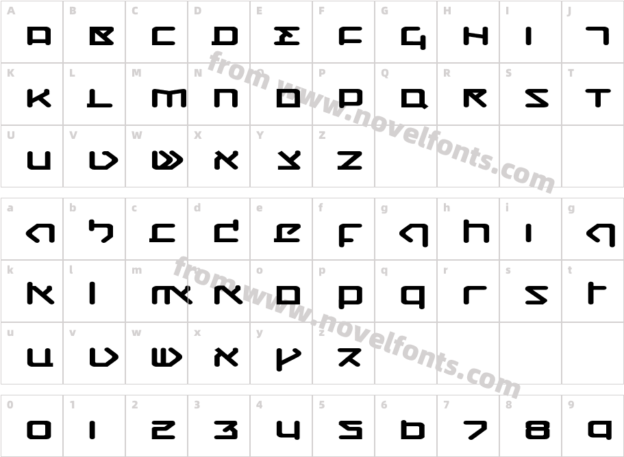 CQN-Molecular-Dynamo-RegularCharacter Map