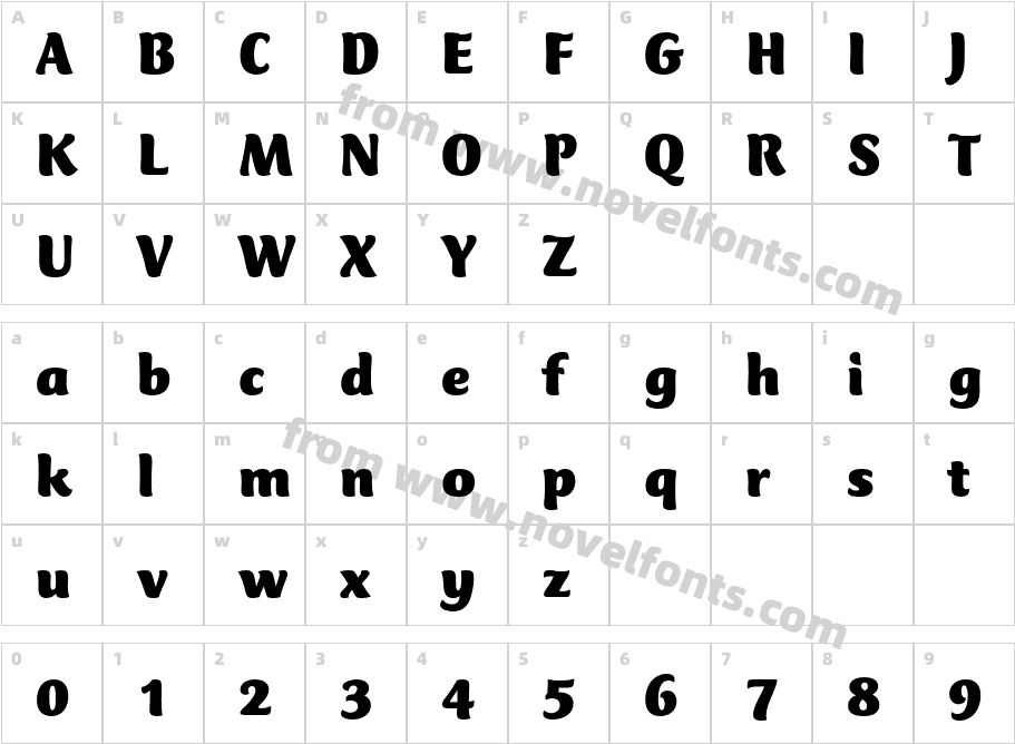 CTMercuriusStd-BlackCharacter Map