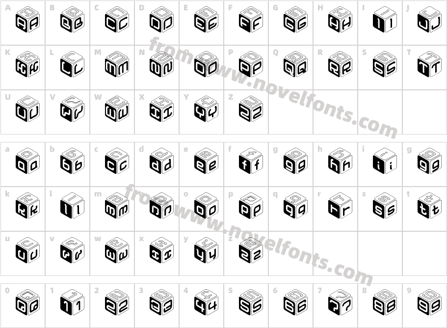 CUBUCharacter Map