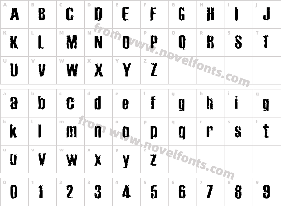 Cabeen CrappyCharacter Map