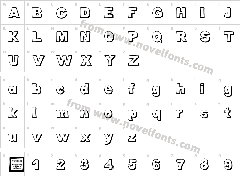 Cabold ComicCharacter Map