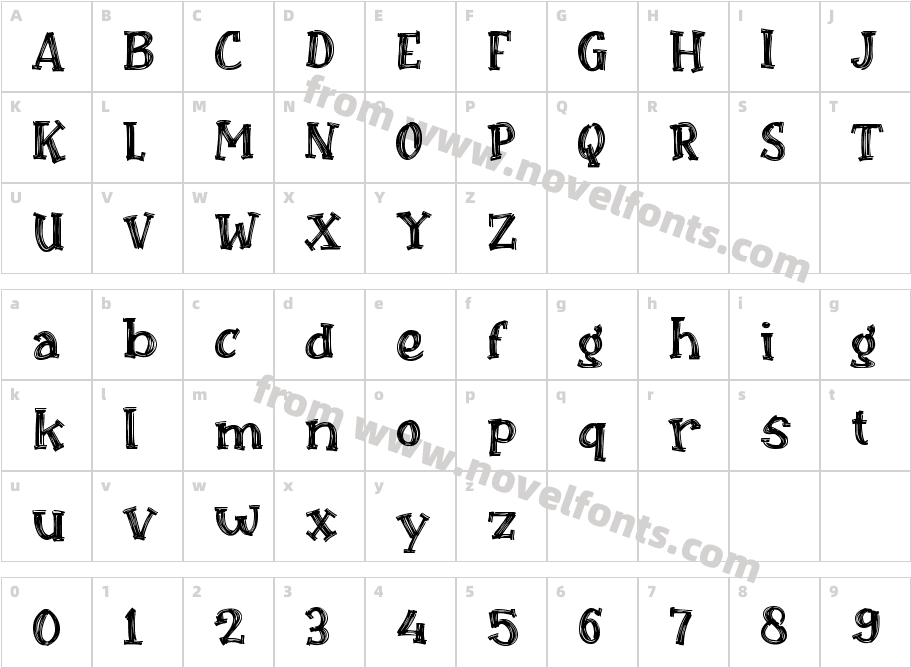 Cagar AlamCharacter Map