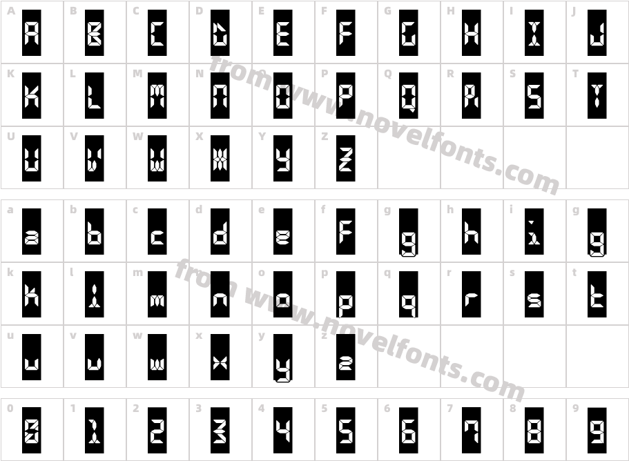 CalculusLCDCameoCharacter Map