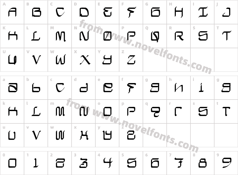 Califas-ChiselCharacter Map