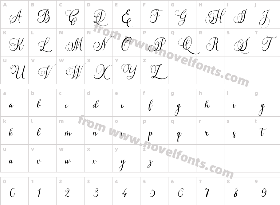 Caliner ScriptCharacter Map