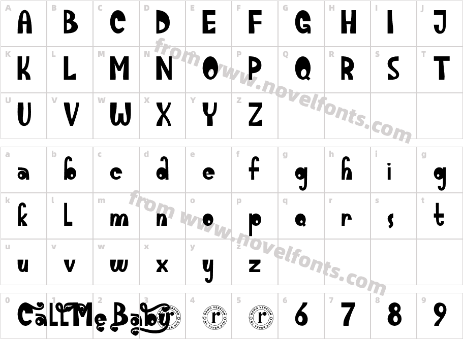 CallMeBabyRegularCharacter Map