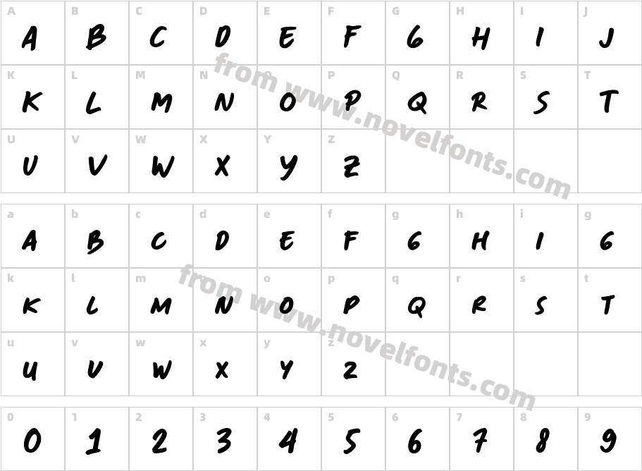 Cecep's HandwritingCharacter Map