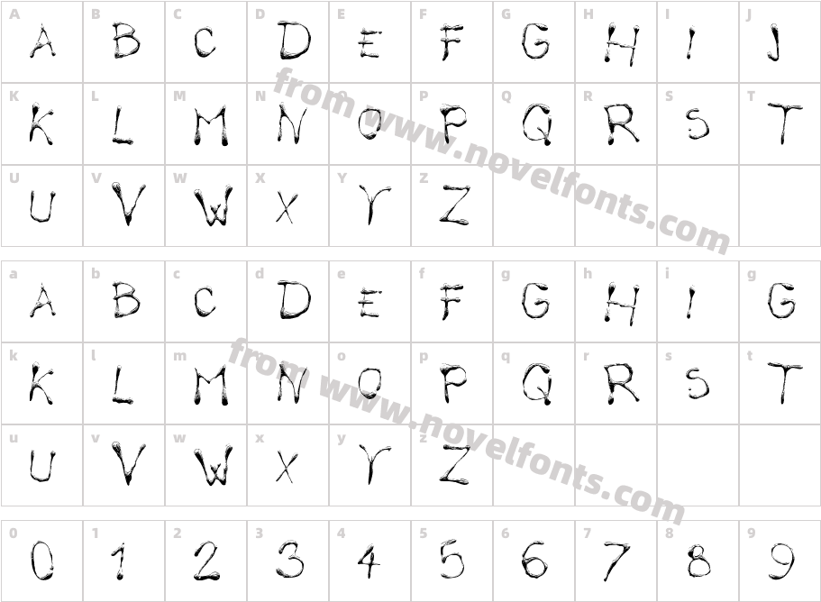 Calliope funCharacter Map