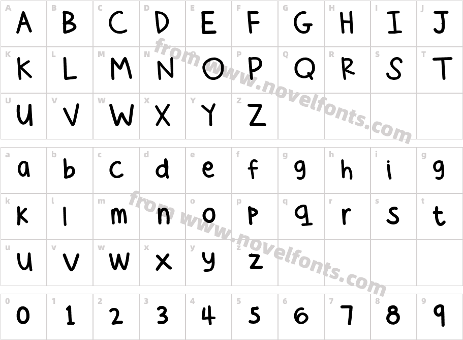 Cees HandCharacter Map