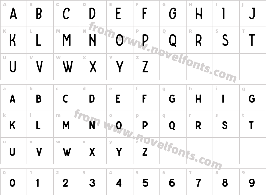 CaltonsTypefaceDemoVersionCharacter Map