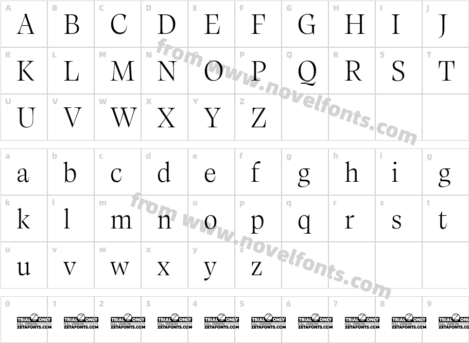 Calvino Grande Trial LightCharacter Map