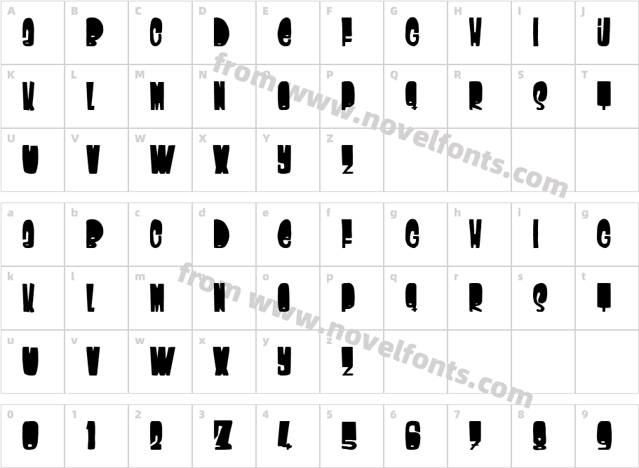 Calypso SoundsystemCharacter Map