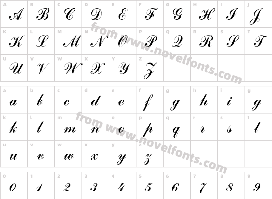 Camau-Bold-ItalicCharacter Map