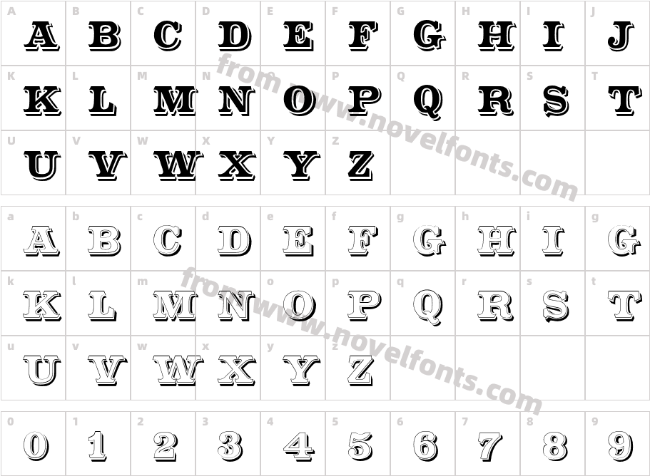 CameoAntiqueCharacter Map