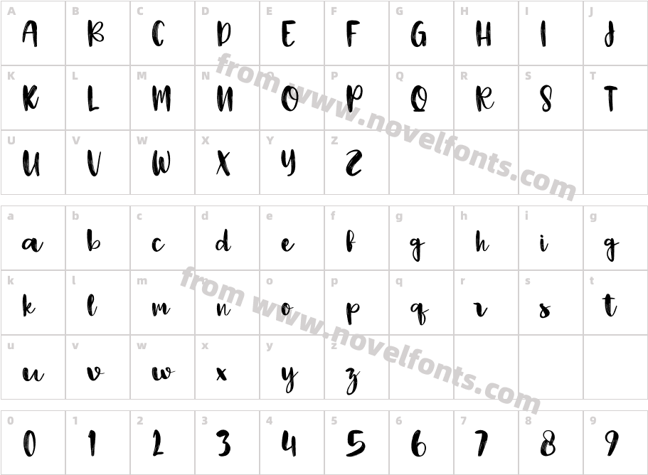 CamilaRegularCharacter Map