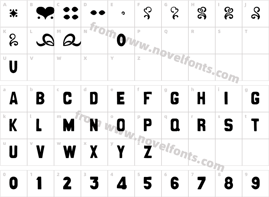 CanCan de BoisCharacter Map