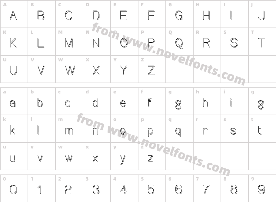 Canin1Character Map