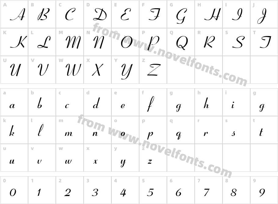 Caolanh-Bold-ItalicCharacter Map