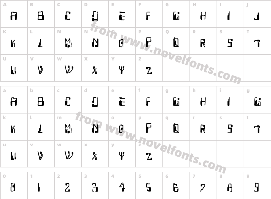 Capricorn38Character Map