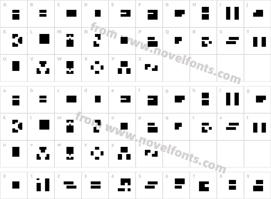 CaracterielleCharacter Map