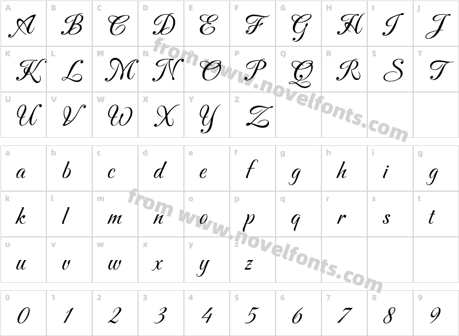 Carattere  ItalicCharacter Map