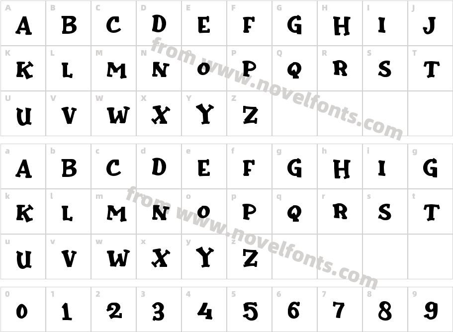 Cari PakpolCharacter Map