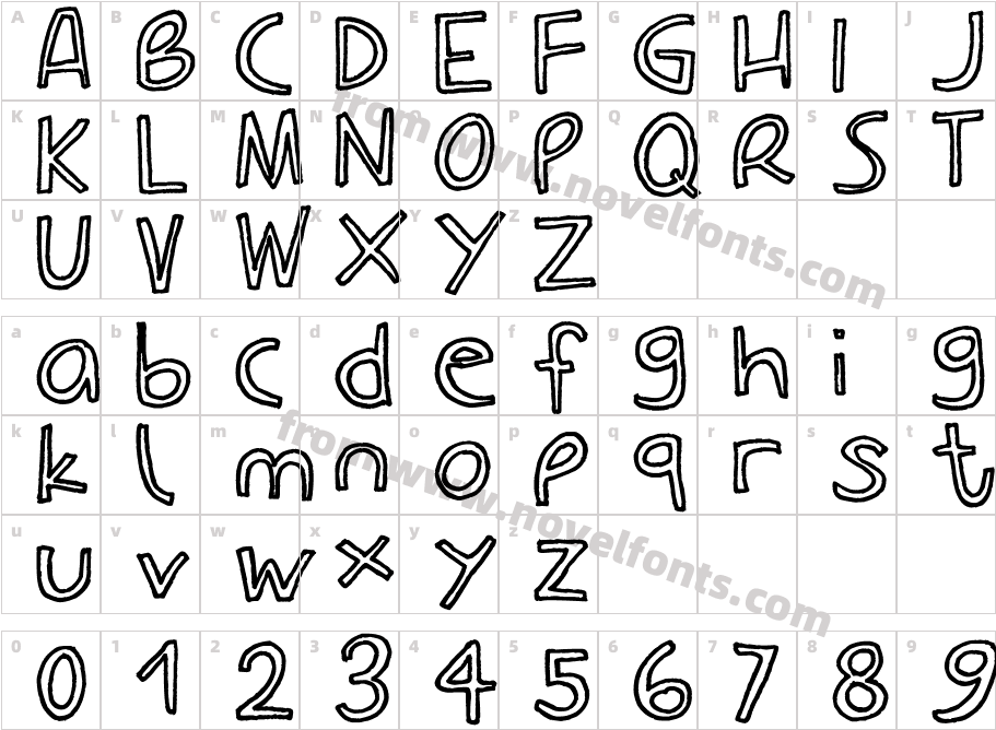 Carla_outlineCharacter Map