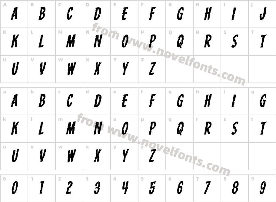 Carnival Corpse RotalicCharacter Map