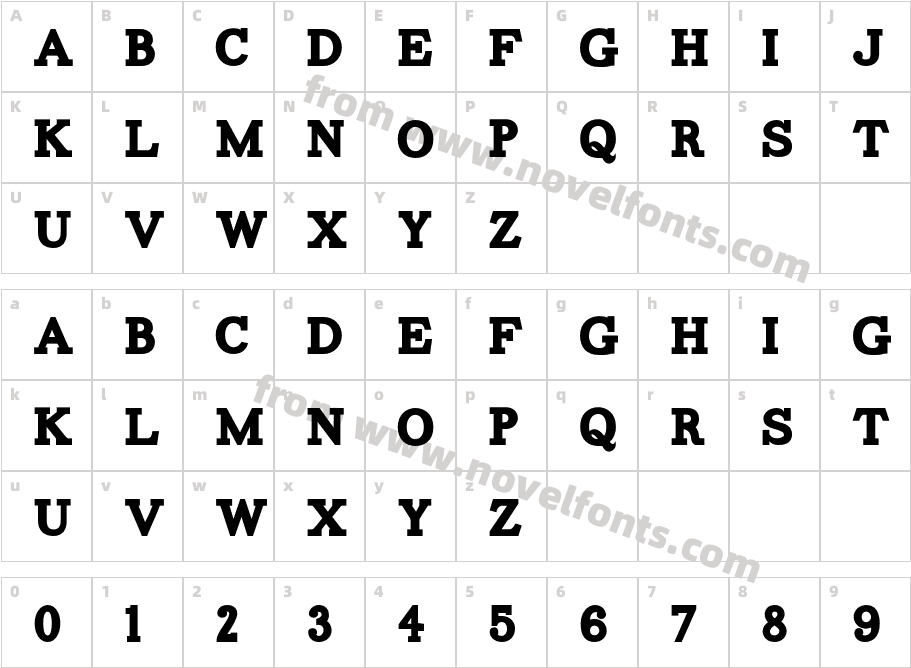 CartonCharacter Map