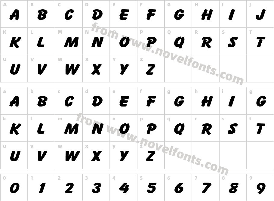 Cartoon WideCharacter Map