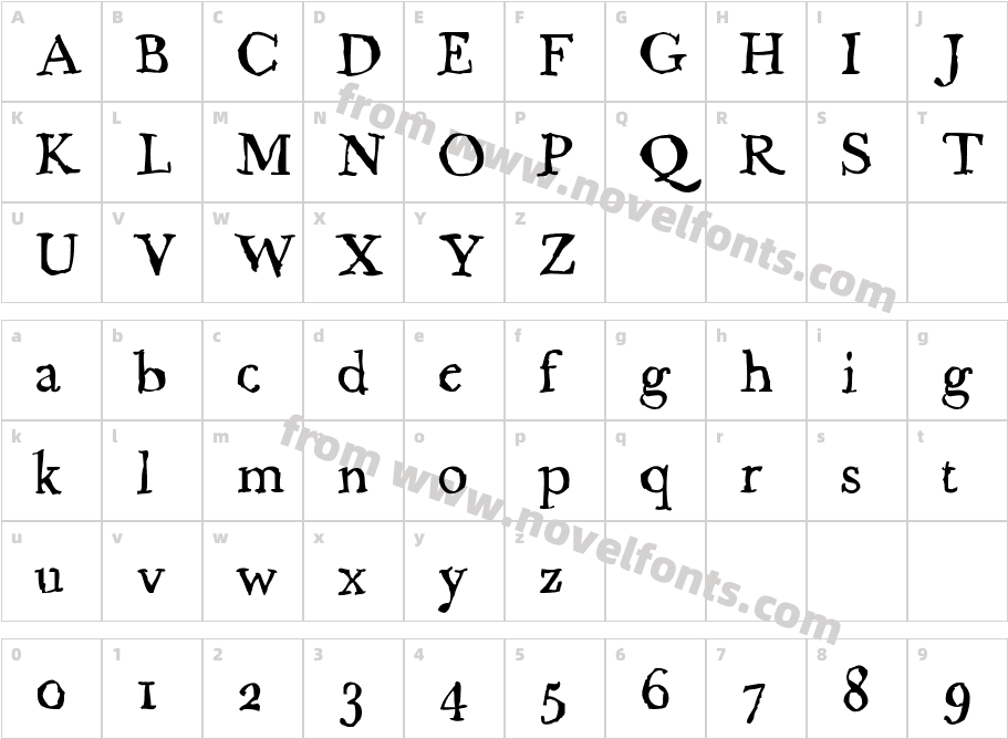 CaslameCharacter Map