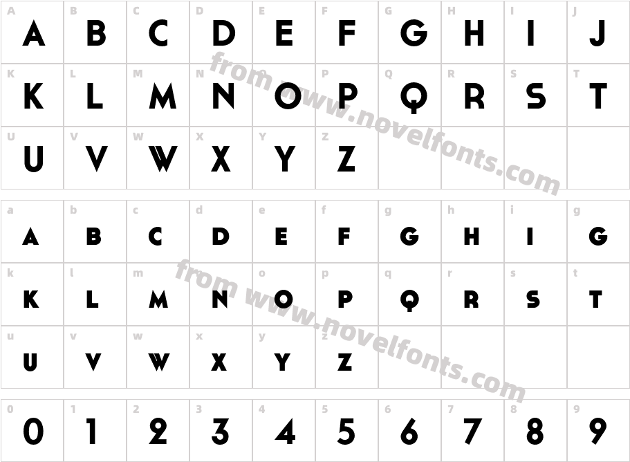 Cassannet-BoldCharacter Map