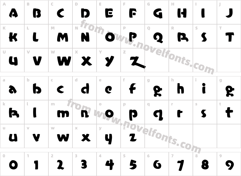 CasualMarkerMFCharacter Map