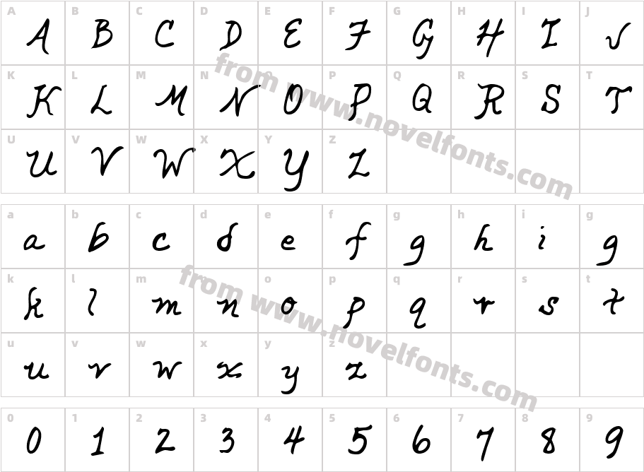 CathysHand-PlainCharacter Map