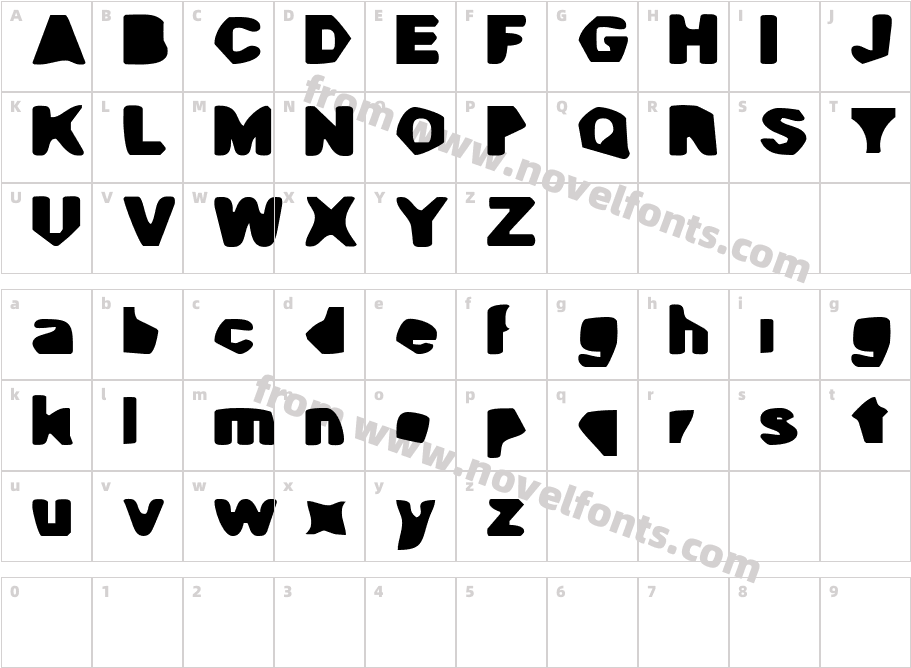 Cave GyrlCharacter Map