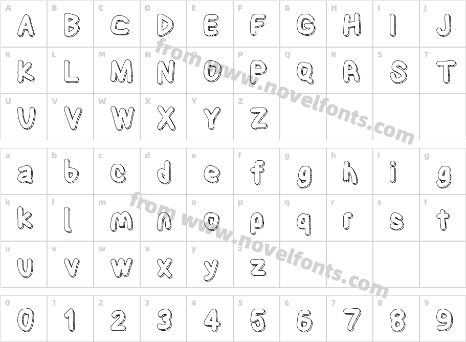 CaveBlanketCharacter Map