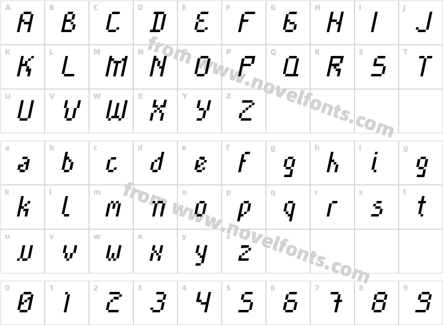 Cayetano ItalicCharacter Map