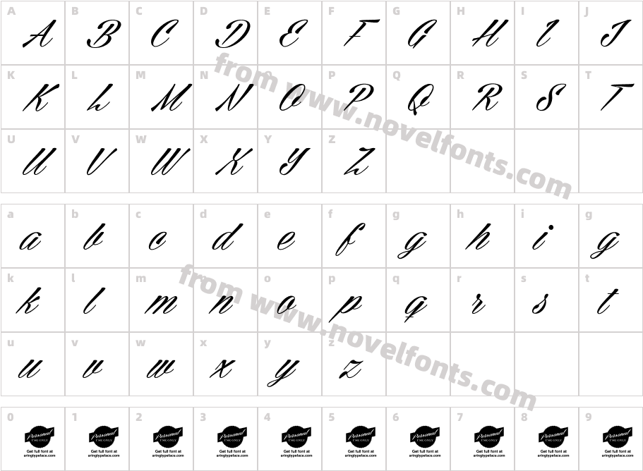 Cellos Script Personal Use OnlyCharacter Map