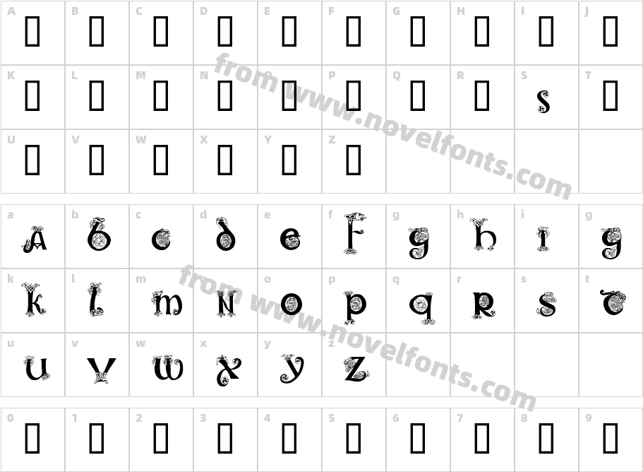 Celtic101Character Map