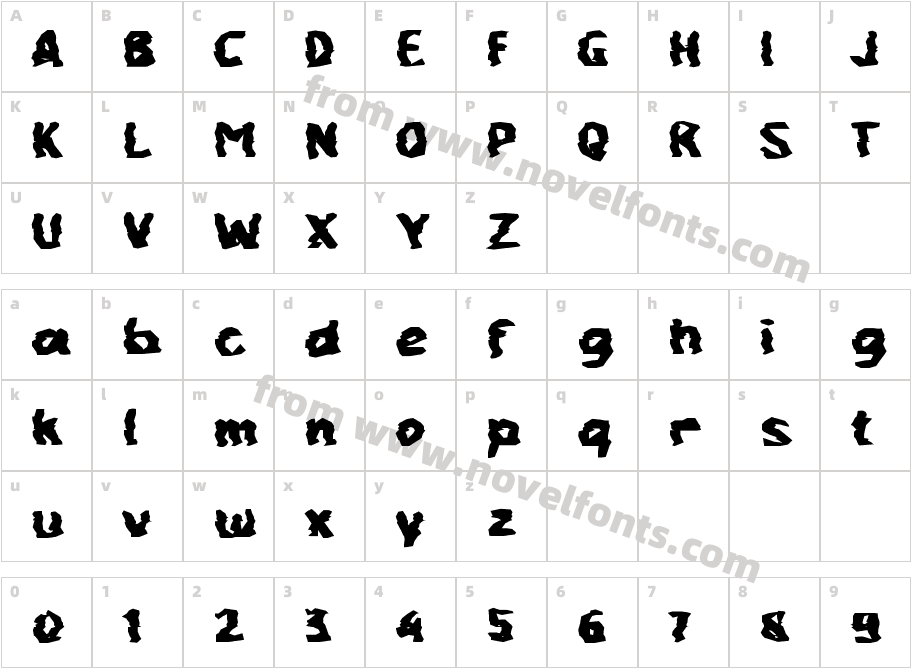 Cement StoneCharacter Map