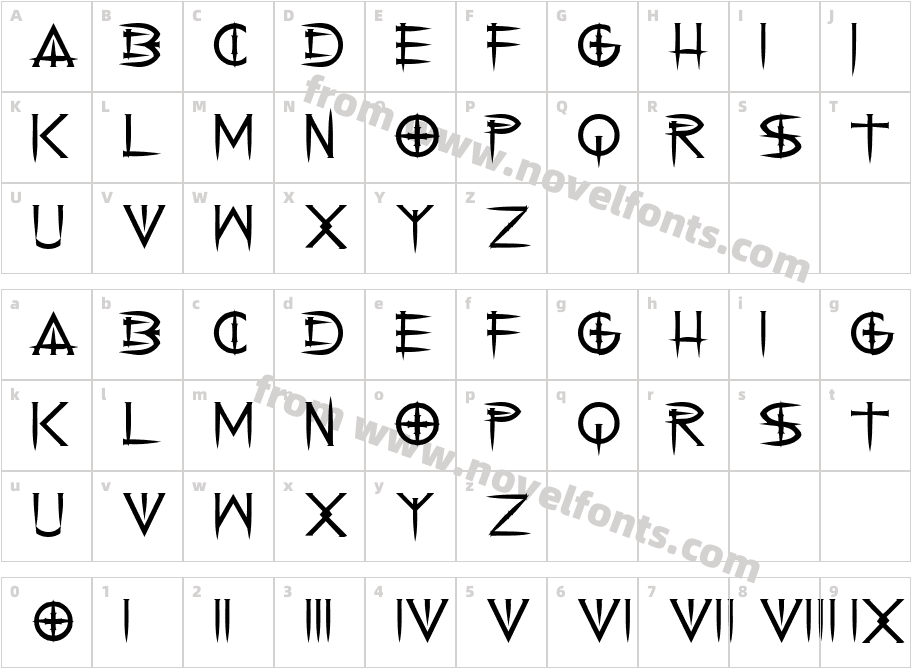 CenobyteCharacter Map