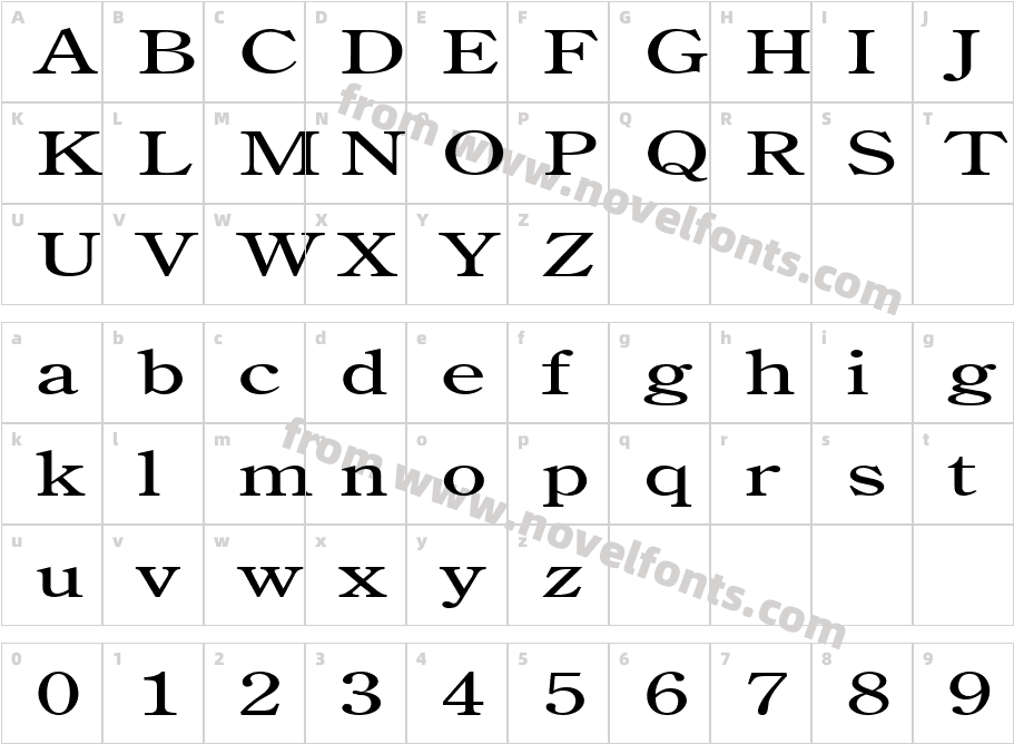 Cento Extended NormalCharacter Map