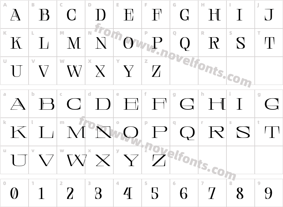 Central Display DEMO ExpandedCharacter Map