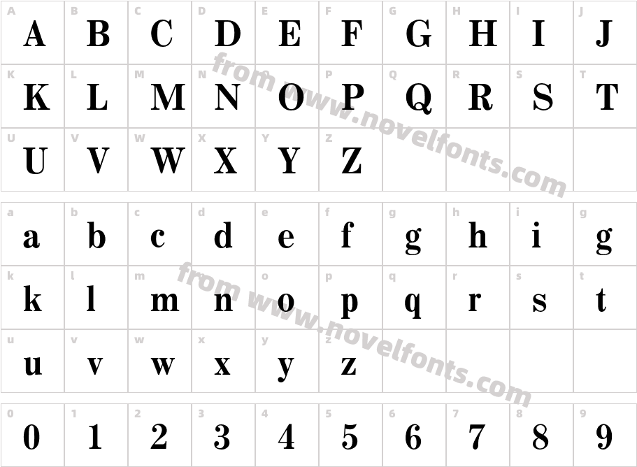 CenturyMTStd-BoldCharacter Map