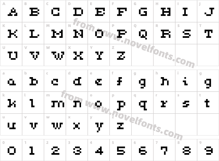 Ceriph0553Character Map