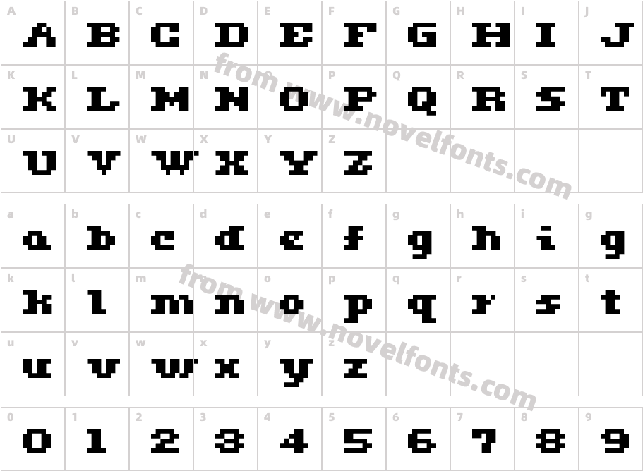 Ceriph0563Character Map